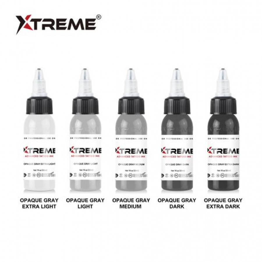 Тату краска Xtreme Ink Opaque Gray Set